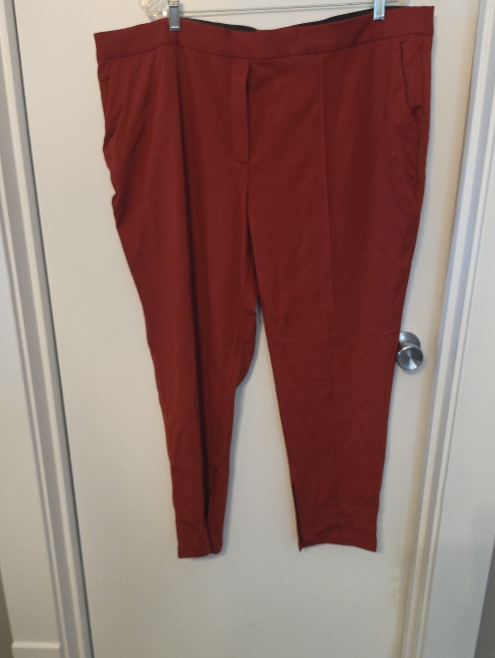 Worthington Burnt Orange Skinny Tapered Pants